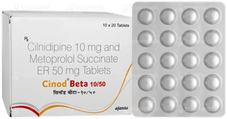 Cinod Beta 10/50 Tablet 20