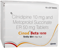 Cinod Beta 10/50 Tablet 20