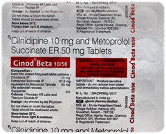 Cinod Beta 10/50 Tablet 20