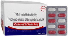 Obimet Gx Forte 3mg Tablet Pr 10