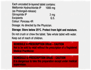 Obimet Gx Forte 3Mg Tablet Pr 10
