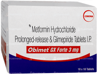 Obimet Gx Forte 3Mg Tablet Pr 10