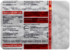 Obimet Gx Forte 3Mg Tablet Pr 10