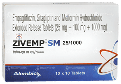 Zivemp Sm 25/1000 Tablet 10