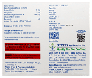 Linaliglip Empamet Tablet 15