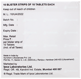 Suitglip Dm 100/10/1000 Tablet 10