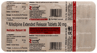 Nefistar Retard 30 Tablet Er 15