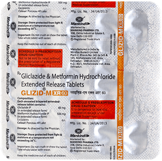 Glizid M Xr 60 Tablet 15