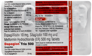 Dapagion Trio 500 Tablet 10