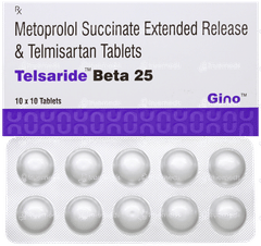 Telsaride Beta 25 Tablet 10 Telsaride Beta 25 Tablet 10