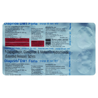 Diapride Dm1 Forte Tablet 10