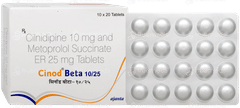 Cinod Beta 10/25 Tablet 20