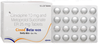 Cinod Beta 10/25 Tablet 20