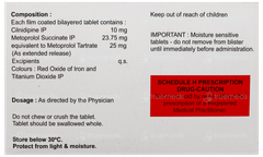 Cinod Beta 10/25 Tablet 20