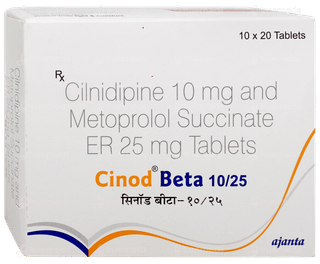 Cinod Beta 10/25 Tablet 20