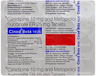 Cinod Beta 10/25 Tablet 20