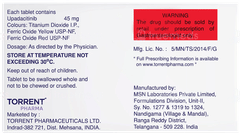 Upadacol 45 Tablet 10