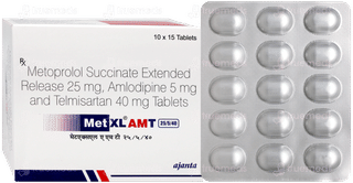 Met Xl Amt 25/5/40 Tablet 15
