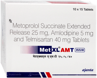 Met Xl Amt 25/5/40 Tablet 15