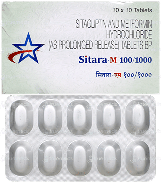 Sitara M 100/1000 Tablet Pr 10