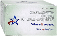 Sitara M 100/1000 Tablet Pr 10