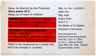 Sitara M 100/500 Tablet Pr 10