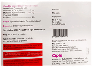 Cipdapla M 5/500 Tablet 10