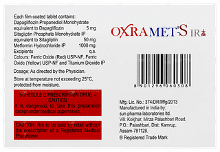 Oxramet S Ir 5/50/1000 Tablet 7