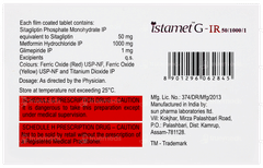 Istamet G Ir 50/1000/1 Tablet 10 Istamet G Ir 50/1000/1 Tablet 10