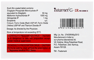 Istamet G Ir 50/1000/1 Tablet 10