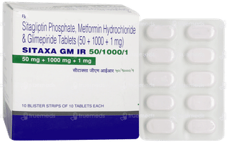 Sitaxa GM Ir 50/1000/1 Tablet 10