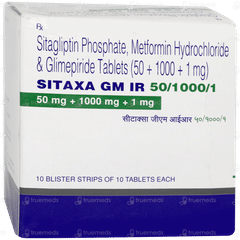 Sitaxa GM Ir 50/1000/1 Tablet 10