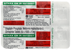 Sitaxa GM Ir 50/1000/1 Tablet 10