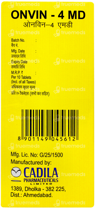 Onvin 4 Md Tablet 10