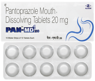 Pan Md 20 MG Tablet Md 10
