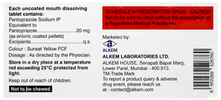 Pan Md 20 MG Tablet Md 10