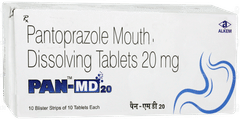 Pan Md 20 MG Tablet Md 10
