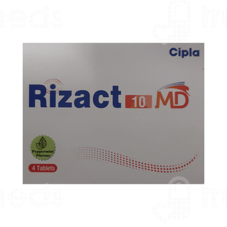 Rizact 10 Md Peppermint Flavour Tablet 4