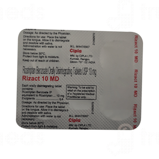 Rizact 10 Md Peppermint Flavour Tablet 4