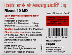 Rizact 10 Md Peppermint Flavour Tablet 4