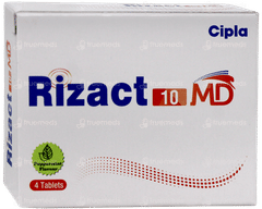 Rizact 10 Md Peppermint Flavour Tablet 4