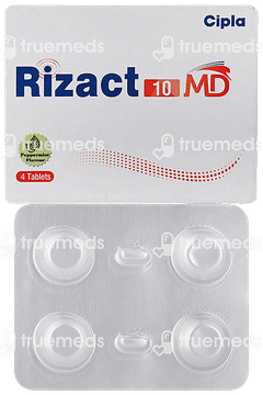Rizact 10 Md Peppermint Flavour Tablet 4