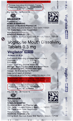 Voglistar Md 0.3 Tablet 15