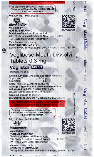 Voglistar Md 0.3 Tablet 15