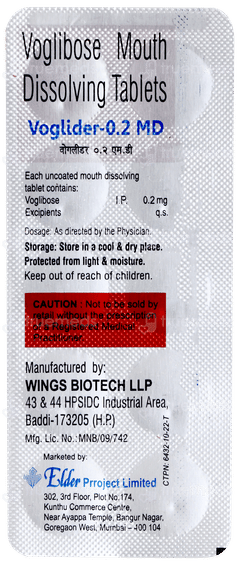 Voglider 0.2 Md Tablet 10