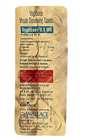 Voglibase 0.3 MG Tablet Md 10