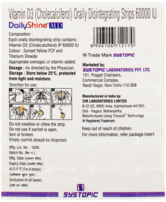 Dailyshine Md Mint Flavour Sugar Free Disintegrating Strip 1