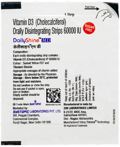 Dailyshine Md Mint Flavour Sugar Free Disintegrating Strip 1