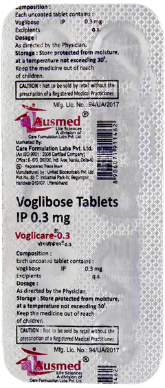 Voglicare 0.3 Mg Tablet 10