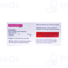 Metlibose Md 0.2 MG Tablet 10 Metlibose Md 0.2 MG Tablet 10
